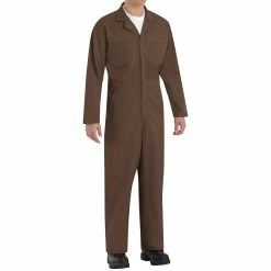 Men's Red Kap Classic-Fit Twill Action Back Coverall -Tommy Hilfiger Shop 2574995 Brown