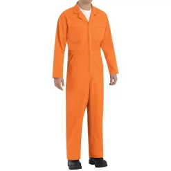 Men's Red Kap Classic-Fit Twill Action Back Coverall -Tommy Hilfiger Shop 2574995 Orange