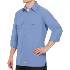 Men's Red Kap Classic-Fit Ripstop Work Shirt -Tommy Hilfiger Shop 2575002 Light Blue