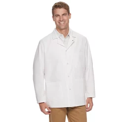 Men's Red Kap Gripper-Front Short Butcher Coat