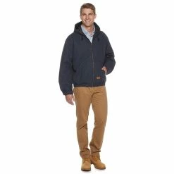 Men's Red Kap Blended Duck Zip-Front Hooded Jacket 8 Men's Red Kap Blended Duck Zip-Front Hooded Jacket -Tommy Hilfiger Shop 3711764 ALT9