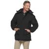 Men's Red Kap Hooded Heavyweight Parka -Tommy Hilfiger Shop 3711808 Black