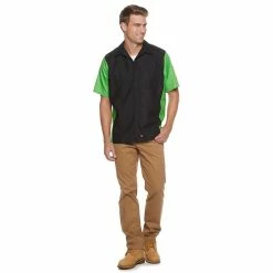 Men's Red Kap Short Sleeve Button-up Crew Shirt -Tommy Hilfiger Shop 3757932 ALT9