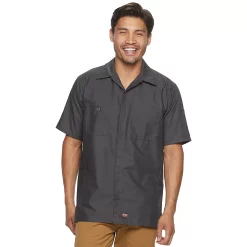 Men's Red Kap Short Sleeve Button-up Crew Shirt