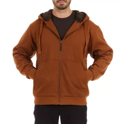 Men's Smith's Workwear Sherpa-Lined Fleece Jacket -Tommy Hilfiger Shop 4015823 Camel Brown
