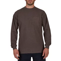 Men's Smith's Workwear Extended-Tail Pocket Tee -Tommy Hilfiger Shop 4134150 Charcoal Heather