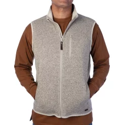 Men's Smith's Workwear Full-Zip Sweater Fleece Vest -Tommy Hilfiger Shop 4134161 Oatmeal Heather