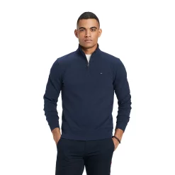 Men's Tommy Hilfiger Logo Quarter-Zip Top -Tommy Hilfiger Shop 5090444 Desert Sky
