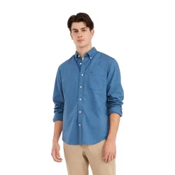 Men's Tommy Hilfiger Custom Fit Essential Stretch Oxford Shirt -Tommy Hilfiger Shop 5092114 Cobalt Sapphire