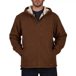Men's Smith's Workwear Sherpa-Lined Hooded Thermal Shirt Jacket -Tommy Hilfiger Shop 5156348 Heather Hazelnut