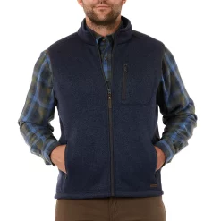 Men's Smith's Workwear Sherpa-Lined Sweater Fleece Vest