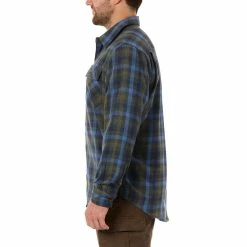 Men's Smith's Workwear Regular-Fit Plaid Two-Pocket Flannel Button-Down Shirt 19 Men's Smith's Workwear Regular-Fit Plaid Two-Pocket Flannel Button-Down Shirt -Tommy Hilfiger Shop 5496892 ALT2