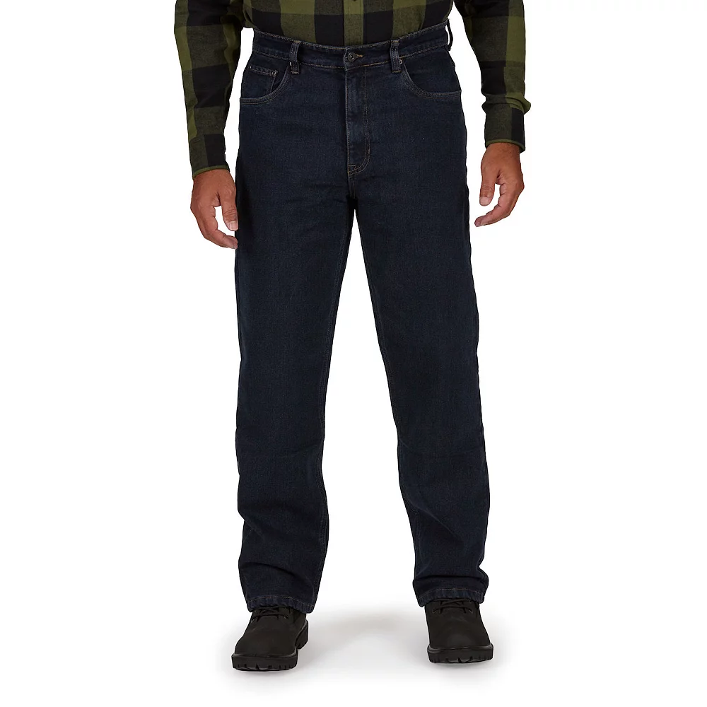 Men's Smith's Workwear Relaxed-Fit Camo Fleece-Lined 5-Pocket Jeans 3 Men's Smith's Workwear Relaxed-Fit Camo Fleece-Lined 5-Pocket Jeans