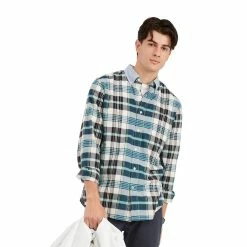 Men's Tommy Hilfiger Houston Plaid Button-Down Shirt -Tommy Hilfiger Shop 5673629 Alfalfa Blue