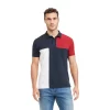 Men's Tommy Hilfiger Colorblock Short Sleeve Polo -Tommy Hilfiger Shop 5710056 Regatta Red