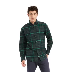 Men's Tommy Hilfiger Bennett Tartan Plaid Button-Down Shirt -Tommy Hilfiger Shop 5710224 Hunter Green