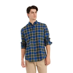 Men's Tommy Hilfiger Bennett Tartan Plaid Button-Down Shirt -Tommy Hilfiger Shop 5710224 Hunter Navy