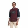 Men's Tommy Hilfiger Icon Colorblock Flag Sweater -Tommy Hilfiger Shop 5710864 Dark Cabernet