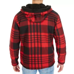 Men's Smith's Workwear Butter-Sherpa Lined Plaid Hooded Jacket -Tommy Hilfiger Shop 5869374 ALT
