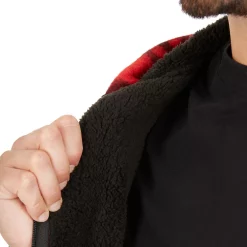 Men's Smith's Workwear Butter-Sherpa Lined Plaid Hooded Jacket -Tommy Hilfiger Shop 5869374 ALT7