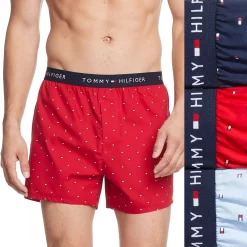 Men's Tommy Hilfiger 3-Pack Cotton Classics Slim-Fit Fashion Boxers 9 Men's Tommy Hilfiger 3-Pack Cotton Classics Slim-Fit Fashion Boxers -Tommy Hilfiger Shop 6122113 Medium Red