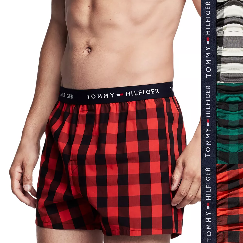 Men's Tommy Hilfiger 3-Pack Cotton Classics Slim-Fit Fashion Boxers 3 Men's Tommy Hilfiger 3-Pack Cotton Classics Slim-Fit Fashion Boxers