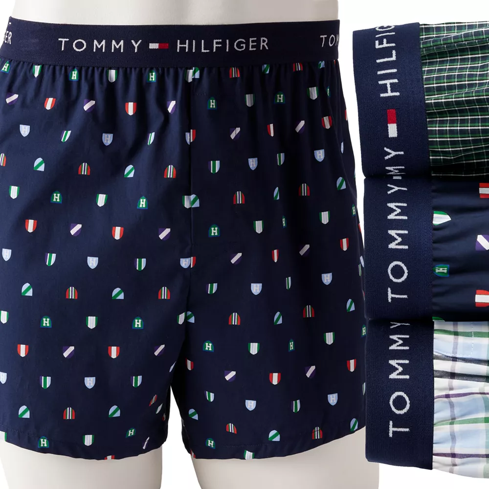 Men's Tommy Hilfiger 3-Pack Cotton Classics Slim-Fit Fashion Boxers 4 Men's Tommy Hilfiger 3-Pack Cotton Classics Slim-Fit Fashion Boxers - Image 2