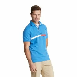 Big & Tall Tommy Hilfiger Flag Logo Polo -Tommy Hilfiger Shop 6224735 Blue Blitz